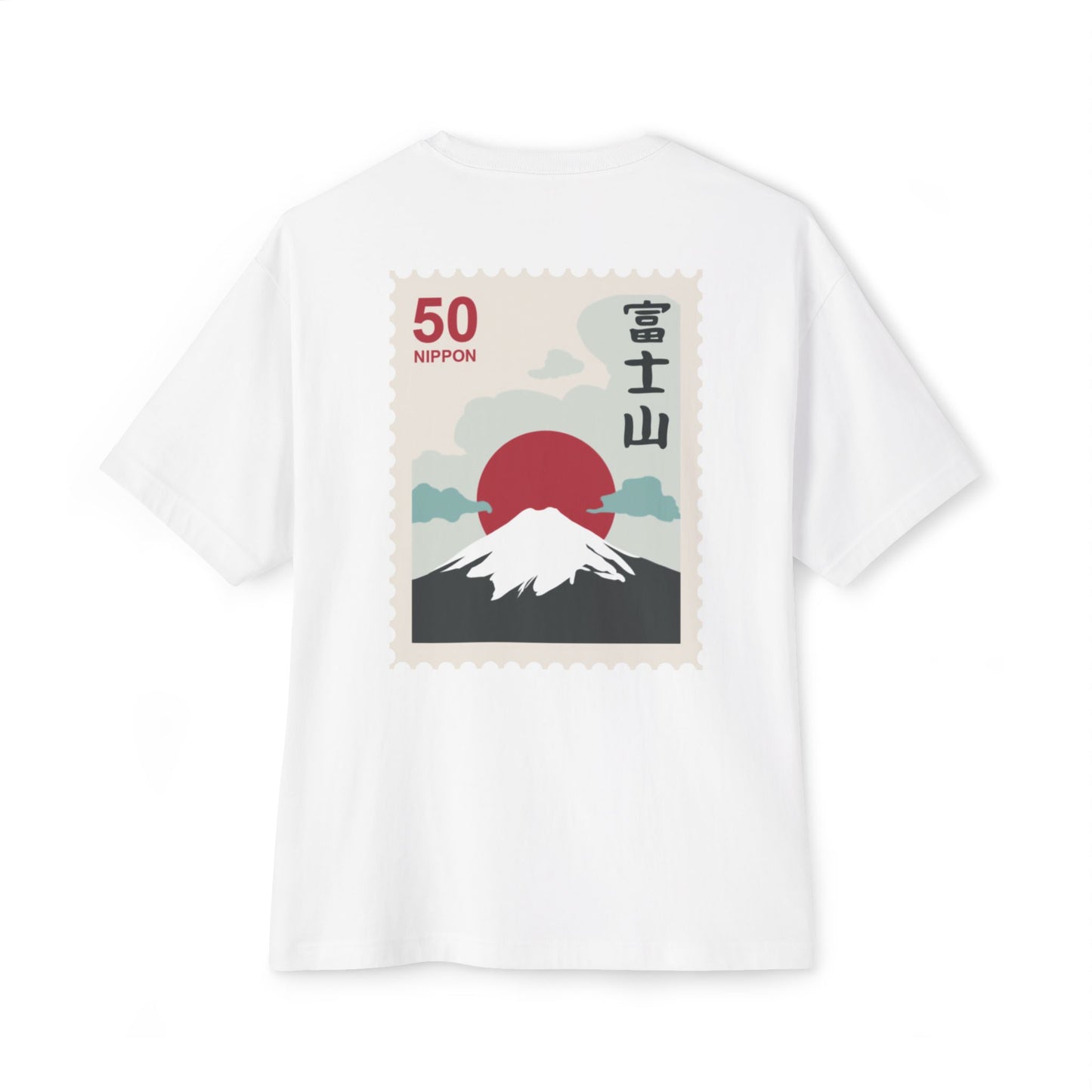 Japanese-Inspired Unisex Boxy Tee: Oversized Graphic T-Shirt, Casual Wear, Streetwear, Gift for Japan Lovers, Travel Inspired